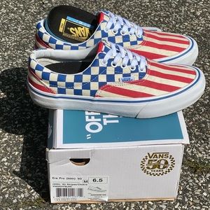 Vans Era Pro 50th ‘83 Stripes/Checkers M6.5 W8